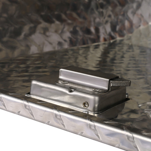 29inch Aluminum Tool Box, heavy Duty Truck Bed Tool Box, outdoor Trailer Pickup Storage Tool Box,RV Storage Organizer,underbody Box W Lock Keys,silver, 29x16.5x18.5inch