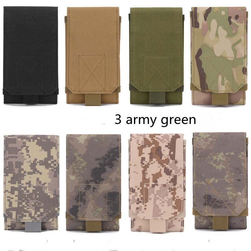 Molle Mobile Phone Bag Waist Bag Men's Sports Running Coin Purse Universal Multifunctional Vertical Belt Portable Wear Belt