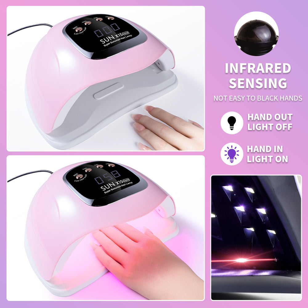 UV LED Nail Lamp, Professional Nail Dryer For Gel Polish Curing - 4 Timer Settings, Fast Drying For Fingers And Toes, Home Salon Manicure Light