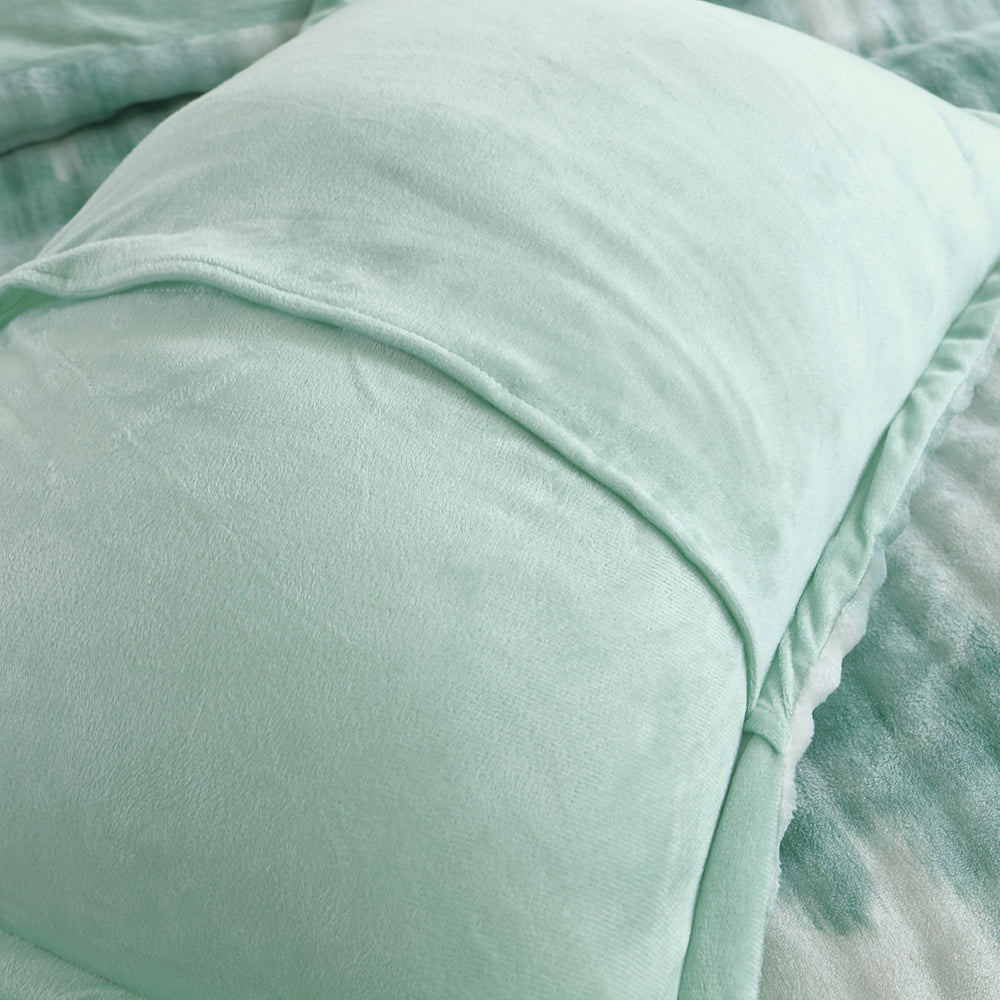 Faux Rabbit Fur Duvet Cover Set With Reversible Camo & Gradient Boho Design, Ultra Soft Hypoallergenic Plush Luxury Bedding, Includes 1 Duvet Cover And 2 Pillowcases, Cozy Fluffy Warm For All S