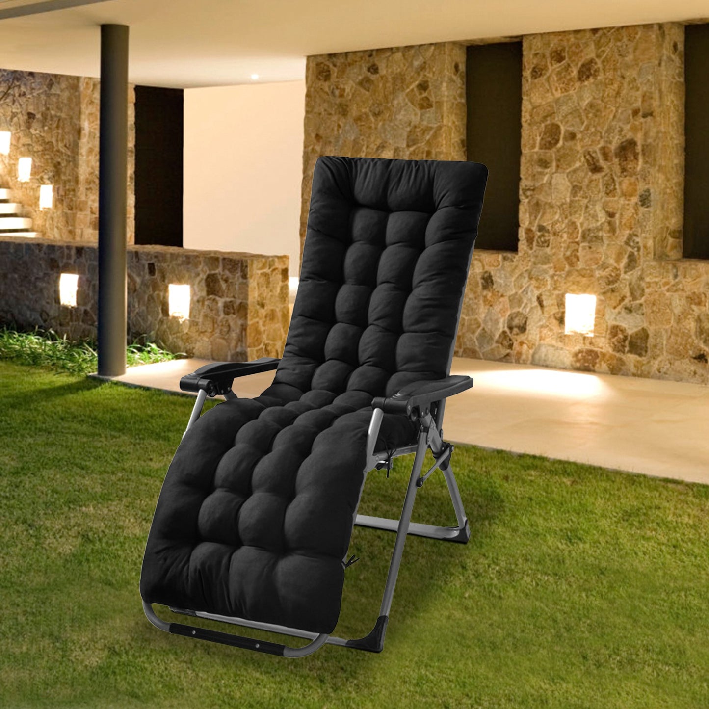 67x22in OR 71x22in Size Options Chaise Lounger Cushion Recliner Rocking Chair Sofa Mat Deck Chair Cushion