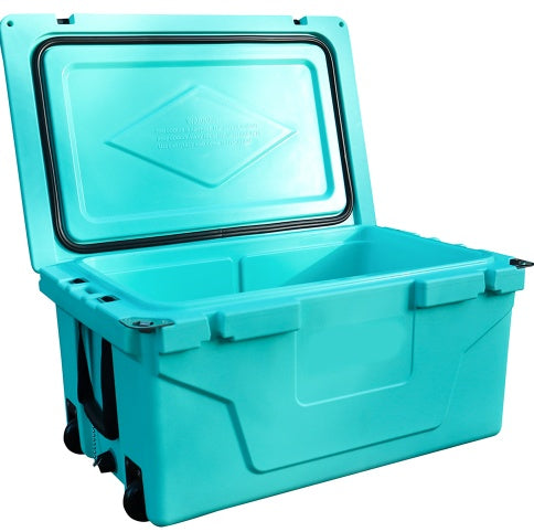 Hot Selling Blue Color 65QT Outdoor Cooler Fish Ice Chest Box Popular Camping Cooler Box