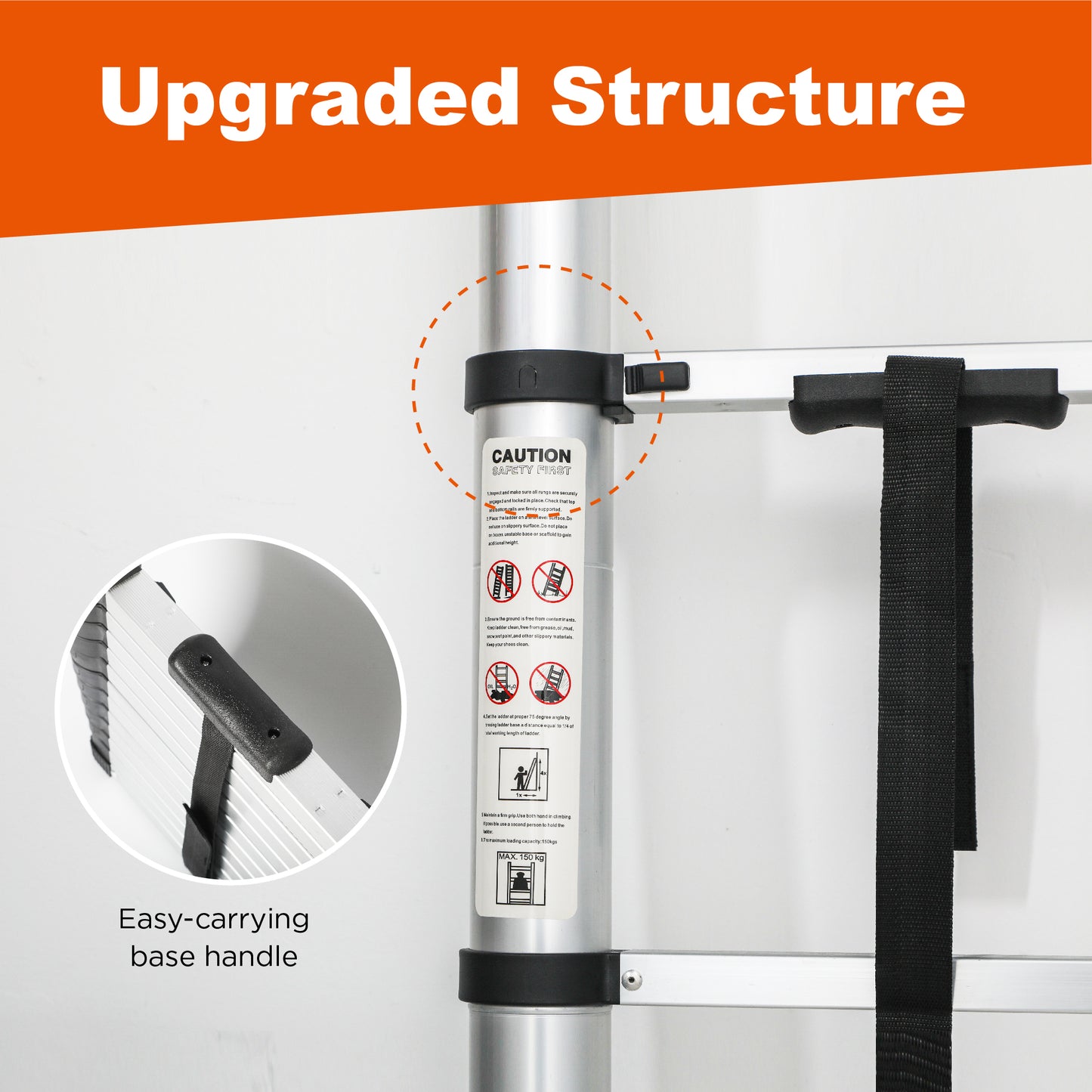 Aluminum Telescoping Ladder For Outdoor Work