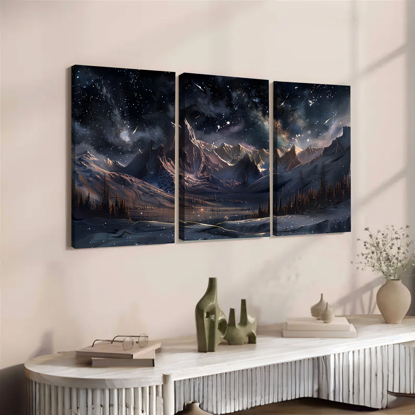 POD Customization - Modern Art Trilogy -Living Room Decoration