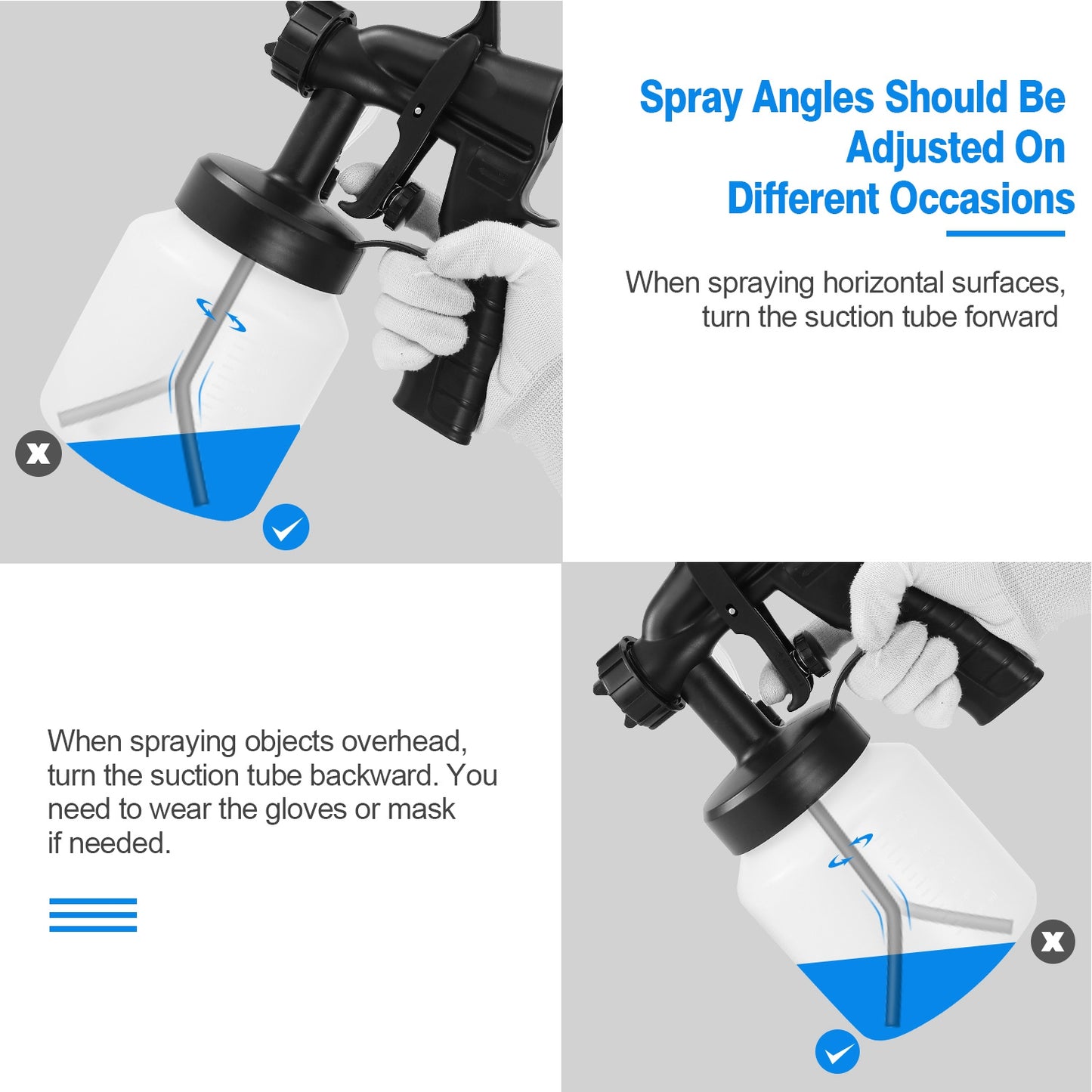 1Pc 800ML Paint Sprayer Painter 650W Oil Primer Water Paint Sprayer Machine