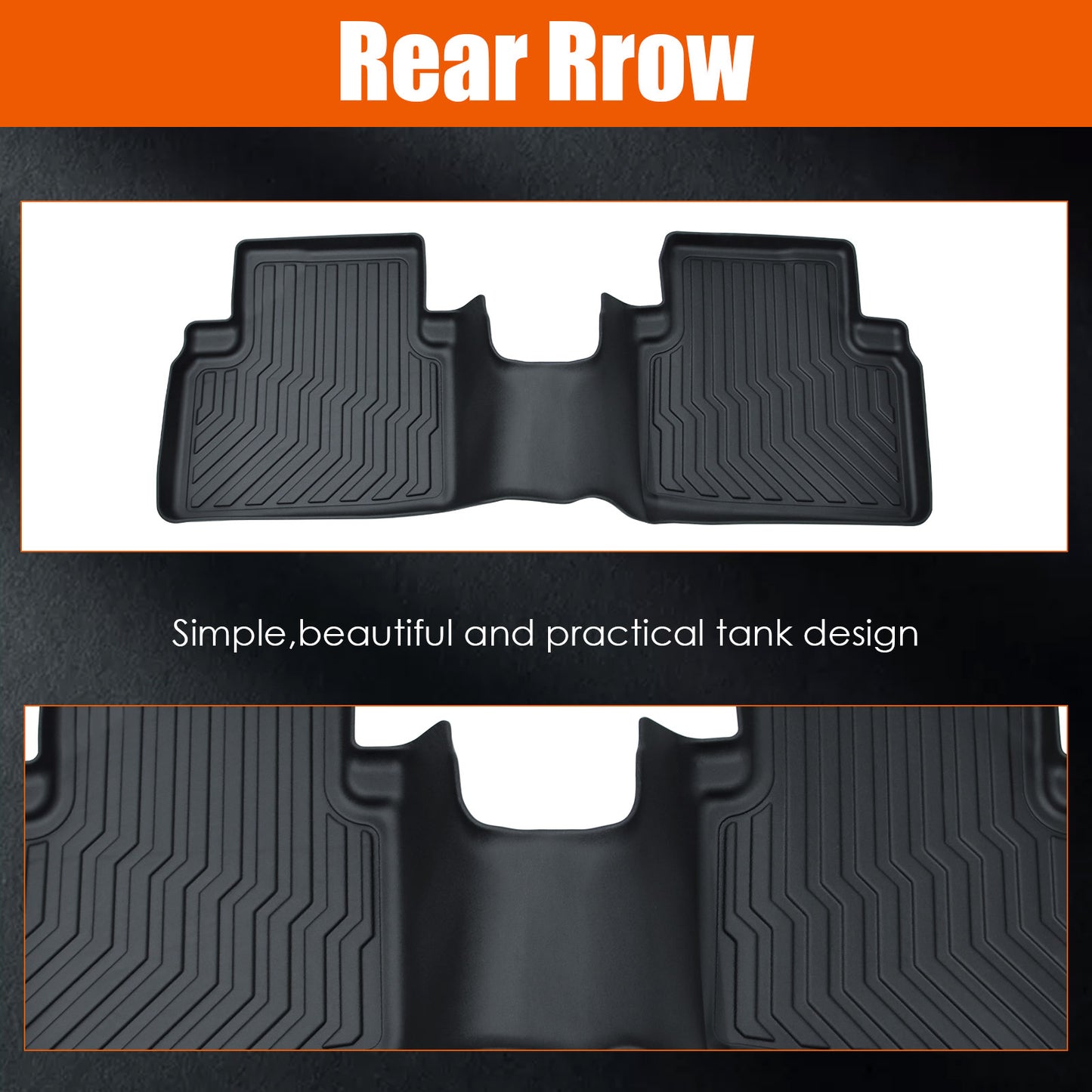 TPE Rubber Car Floor Mats All-Weather For 08-12  Accord