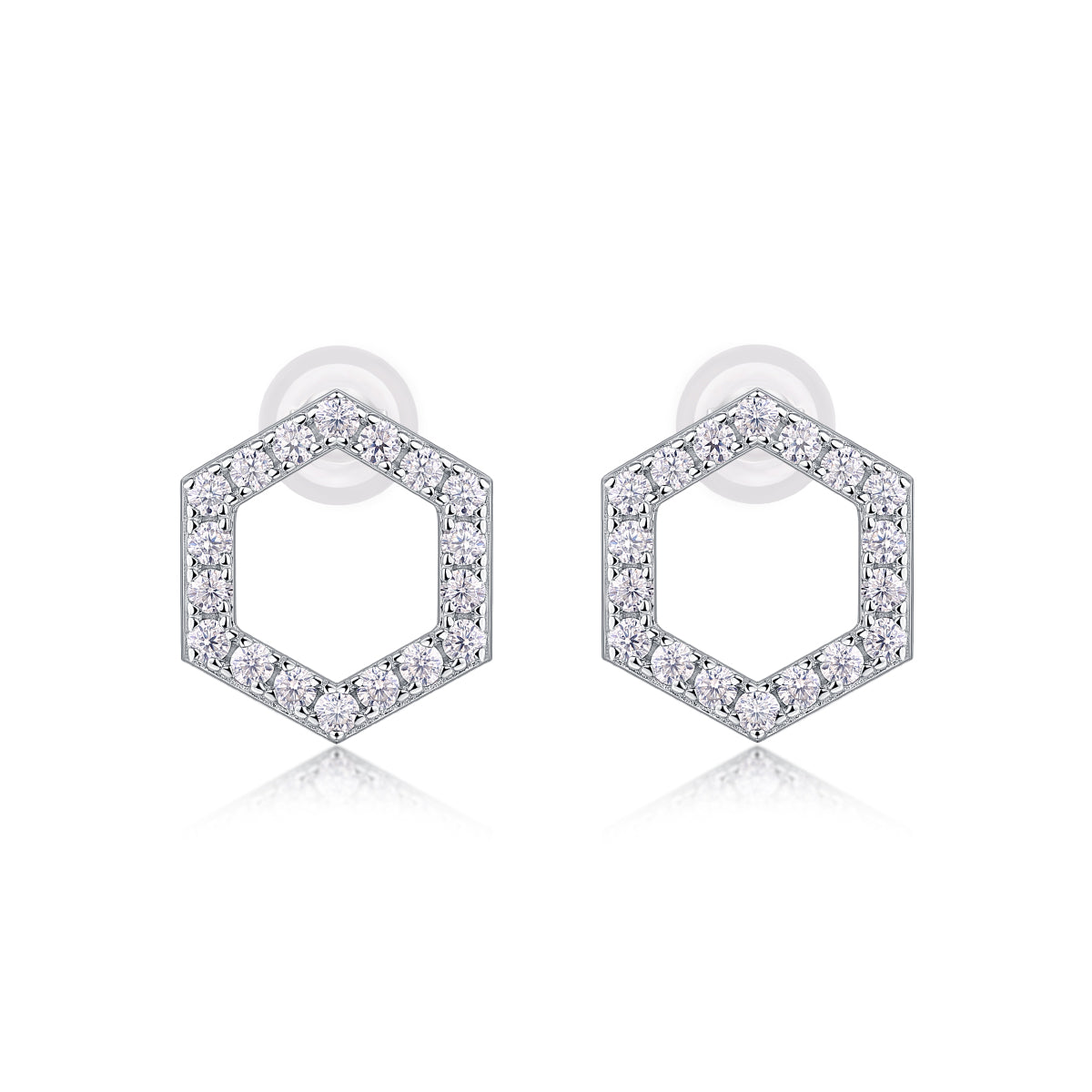 Empowering The Future - Fashionable, Trendy And Affordable Jewelry With Moissanite S925 Sterling Silver And Platinum-plated Stud Earrings