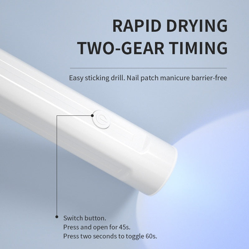 Handheld UV Light For Gel Nails, Mini Nail Light, Portable LED Nail Lamp, Cordless Rechargeable USB Nail Dryer For Fast Curing