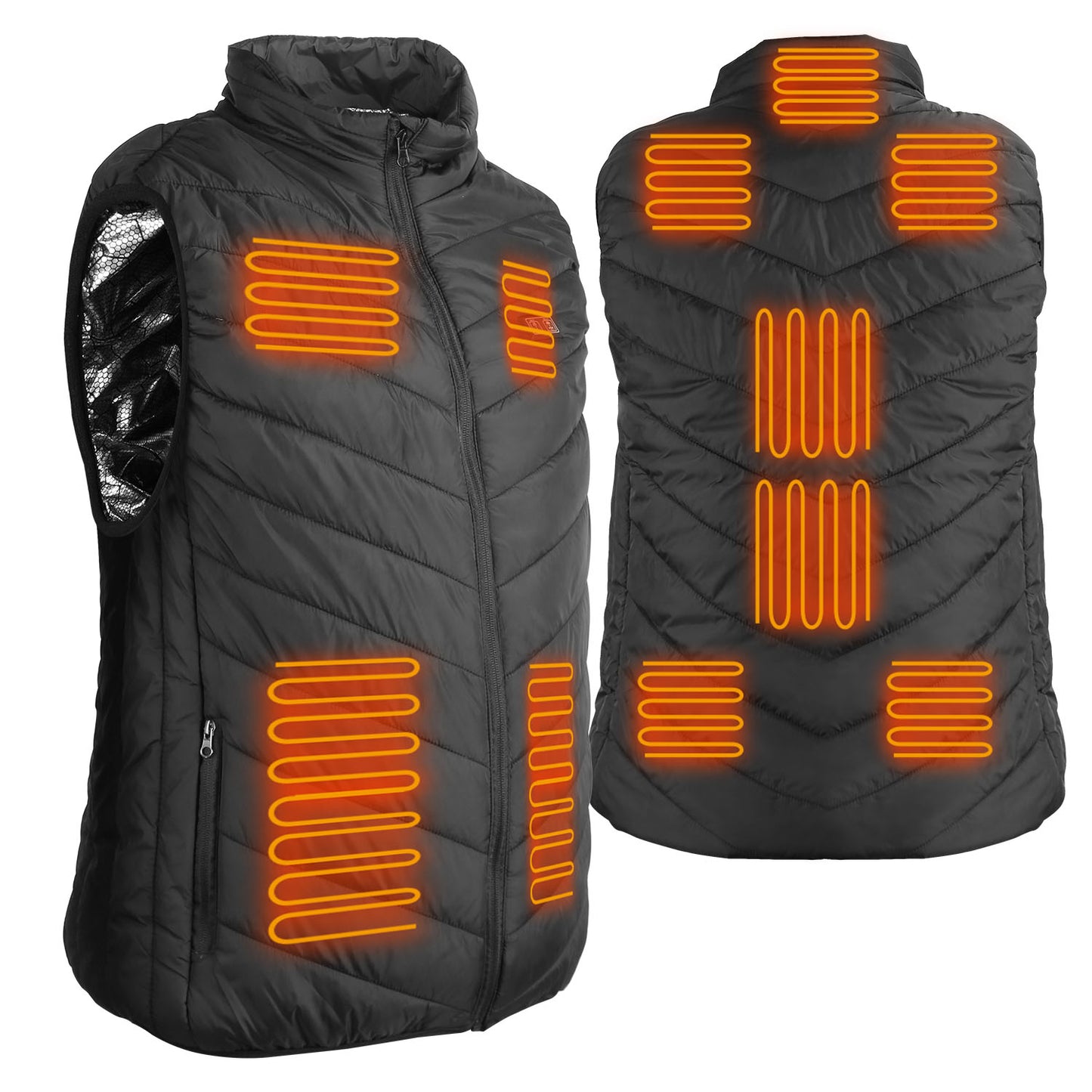 1Pc Heated Vest Electric USB Jacket Men Women Heating Coat Thermal Body Warmer Wear With 3 Temperature Levels