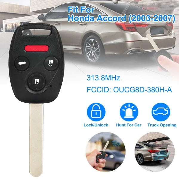 Fit For  Accord 2003-2007 Remote Keyless Entry Shell Button Car