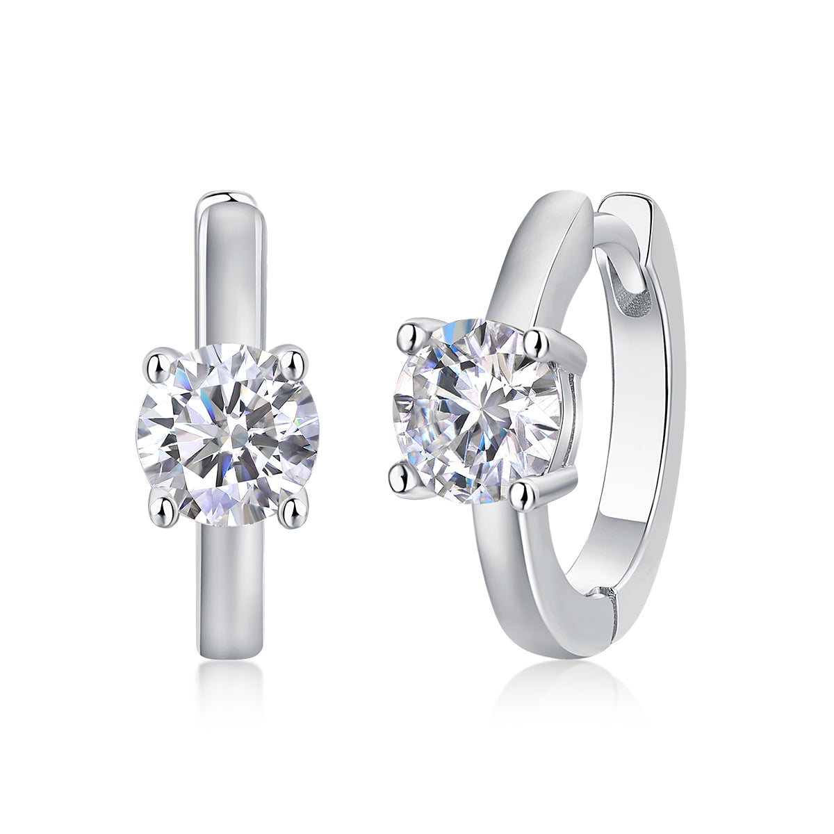 1Set Out To The Heart Of Luxury Fashion Diamond Earrings Stud Mossan Diamond Silver Ornaments Prohibit TikTok sales