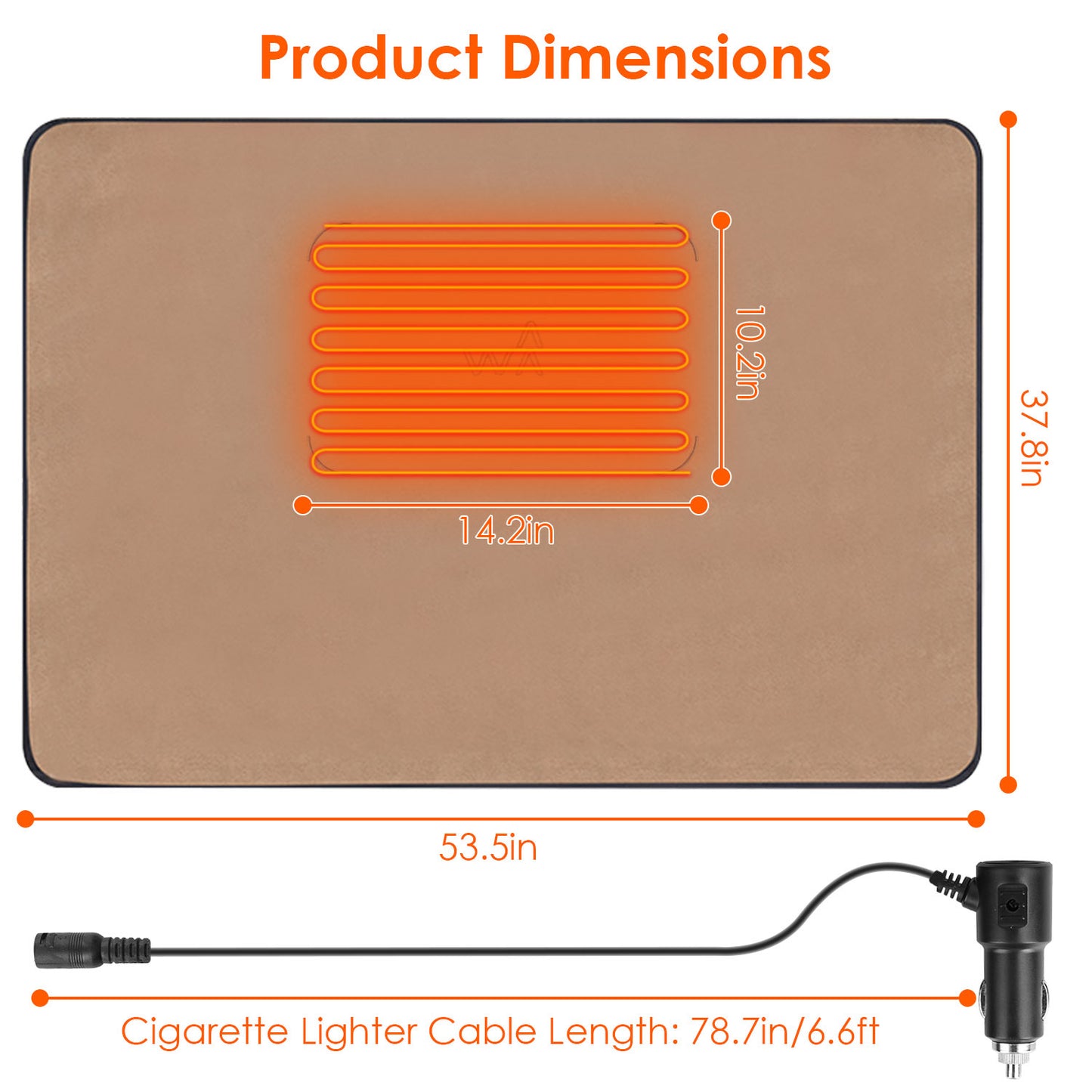 1Pc 53.5x37.8in Electric Heated Throw Full Body Heated Shawl Indoor Outdoor Heated Blanket With 3 Heating Levels 2Hrs Auto Off Machine Washable Waterproof