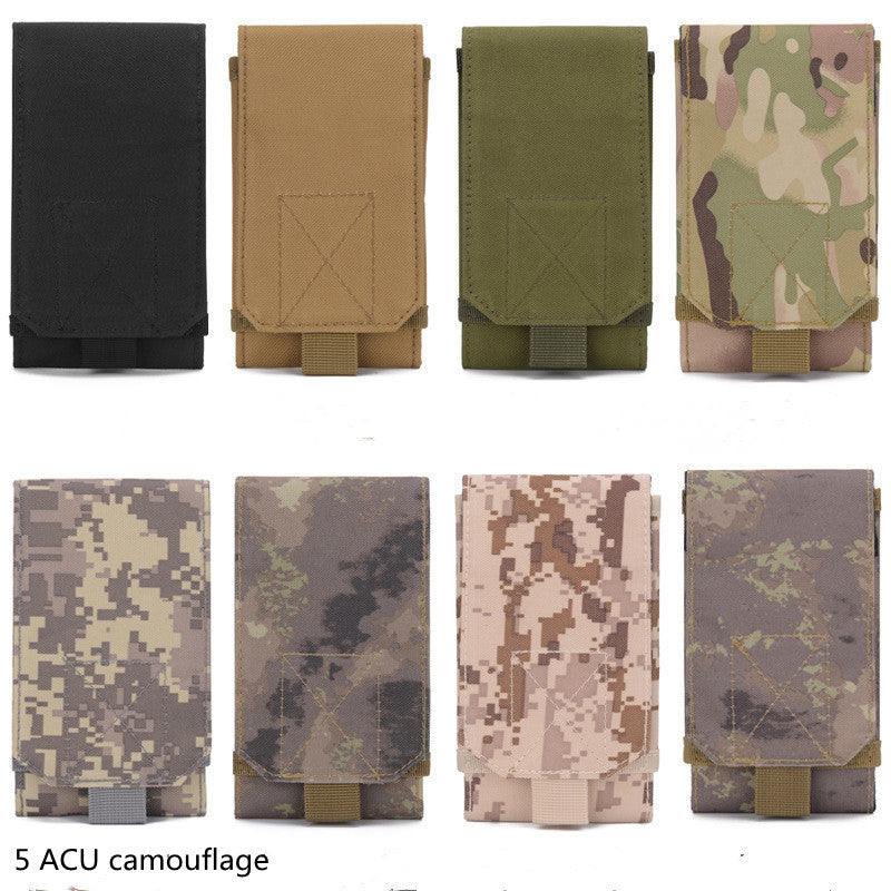 Molle Mobile Phone Bag Waist Bag Men's Sports Running Coin Purse Universal Multifunctional Vertical Belt Portable Wear Belt