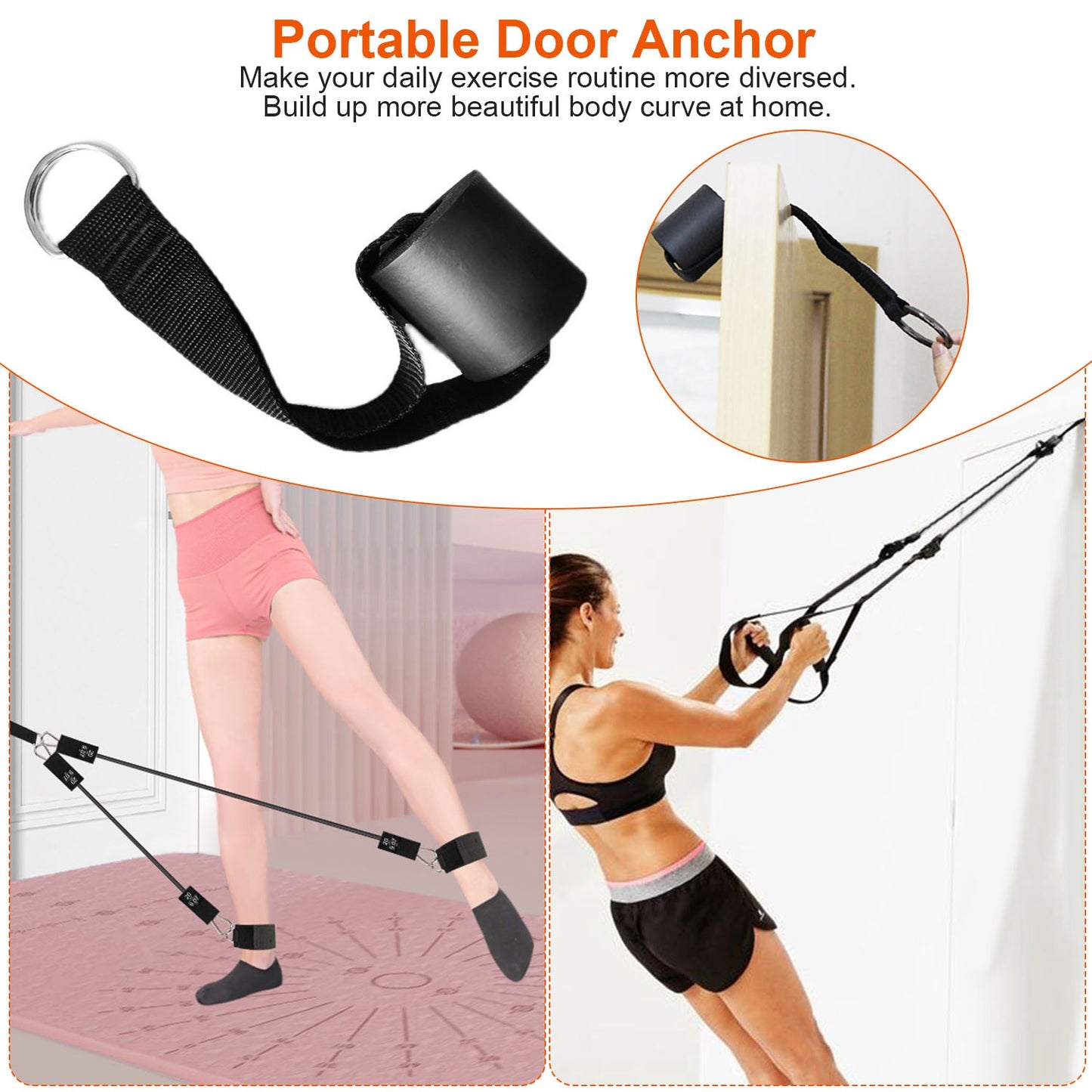 100LBS OR 180LBS Band Options - 1Pc Pilates Bar Kit Multifunctional Pilates Yoga Toning Bar Full Body Exercise Equipment Set For Beginners Intermediates Professionals 4 Elastic Resistance Bands