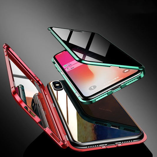 I Phone Case Anti-peep Magnetic Protective Shell Magnetic Privacy Glass Case