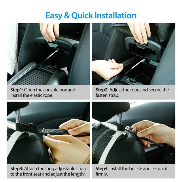 Car Net Pocket Handbag Holder Car Storage Netting Pouch Seat Side Storage Mesh Organizers Bag