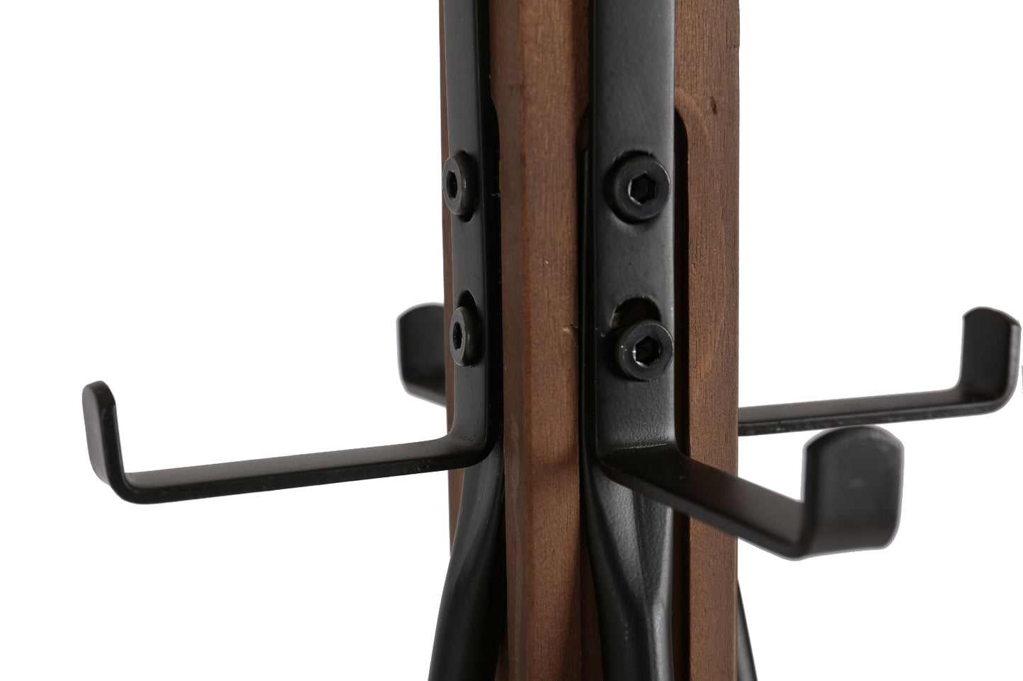 Reclaimed Wood   Metal Coat Rack With Hooks For Bedroom, Living Room