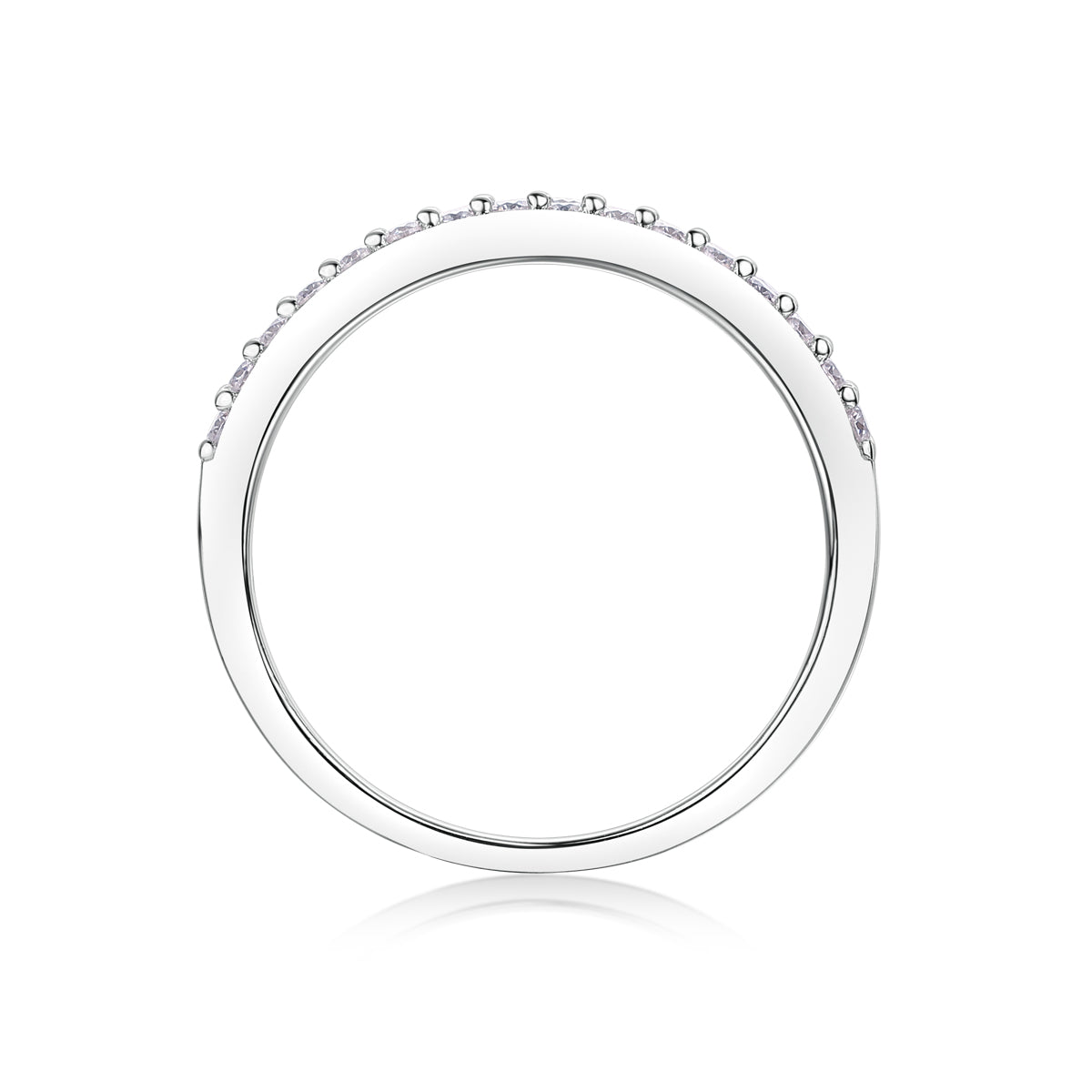 1Luxury Fashion Double Row Diamond Ring With Moissanite Silver Ring Prohibit TikTok sales