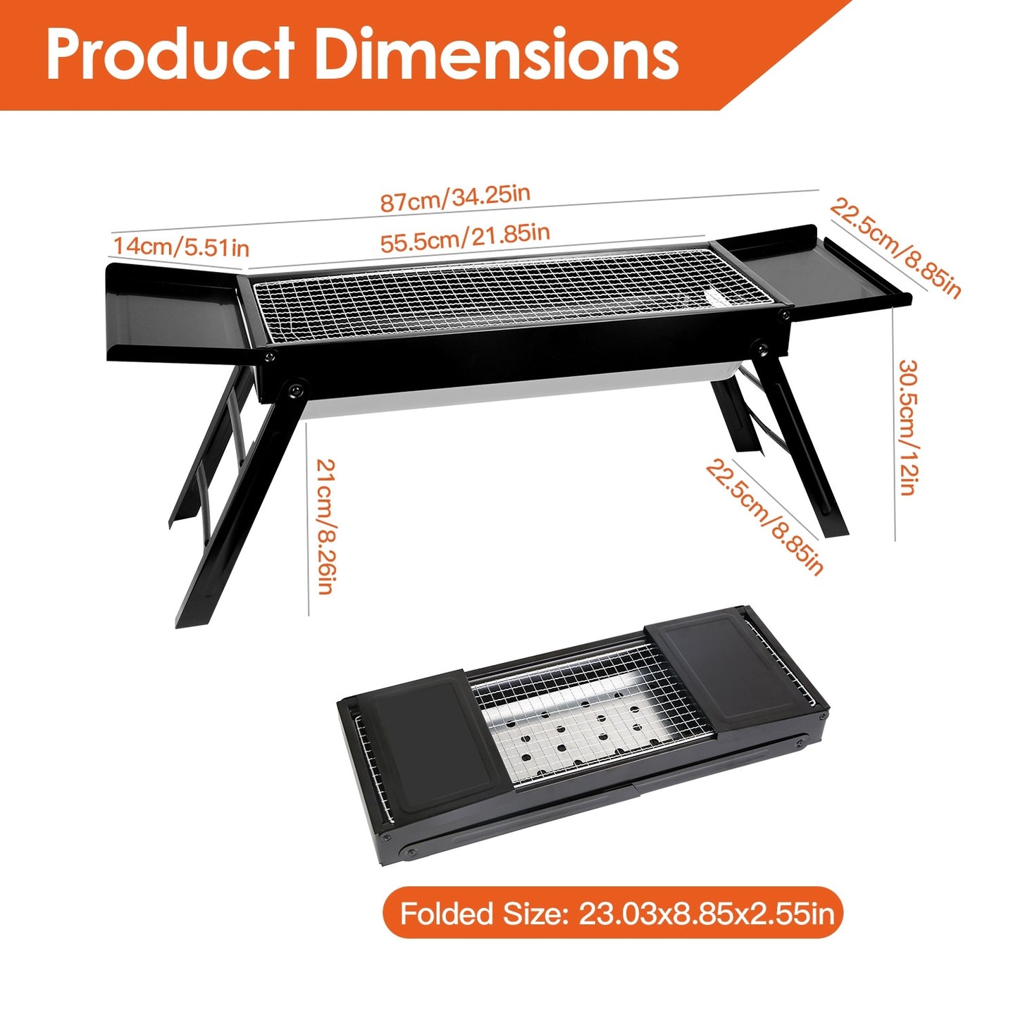 1Pc Foldable Charcoal BBQ Grill Stainless Steel Grill Net Easy Setup Portable Tabletop Barbecue Grill For Camping Picnic Outdoor Party Yard Fedex Shipping