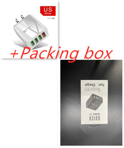 4USB Mobile Phone Charger 3A Charging Head