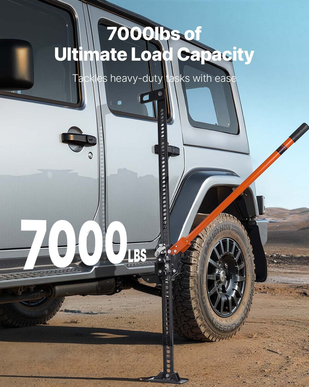 Off Road Farm Jack Hoist 7000 Lbs High Lift Tractor Vehicle's Winch