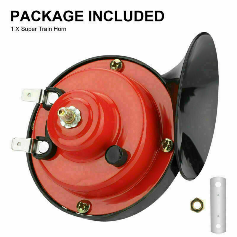 Latest 12V 300DB POWER Loud Train Horn Waterproof Motorcycle Car Truck SUV Boat