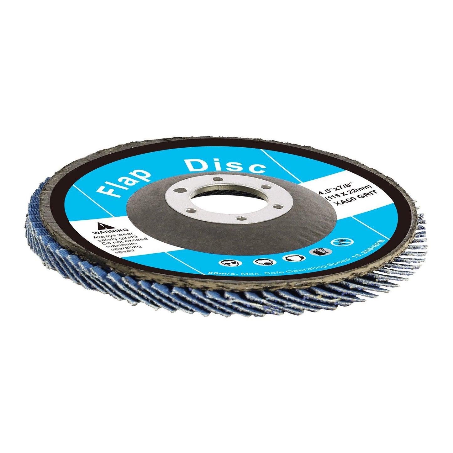 VEVOR Flap Discs Sanding Disc For Angle Grinder 60 Grit 10 Packs