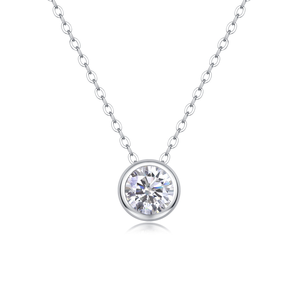 Purity - A Fashionable And Luxurious Diamond Jewelry Pendant Set With 1-carat Moissan Diamond S925 Sterling Silver