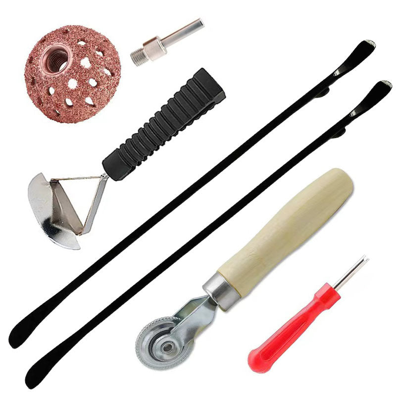 Tire Changer Tool Wrecking Bar Tire Repair Solid Black Wrecking Bar