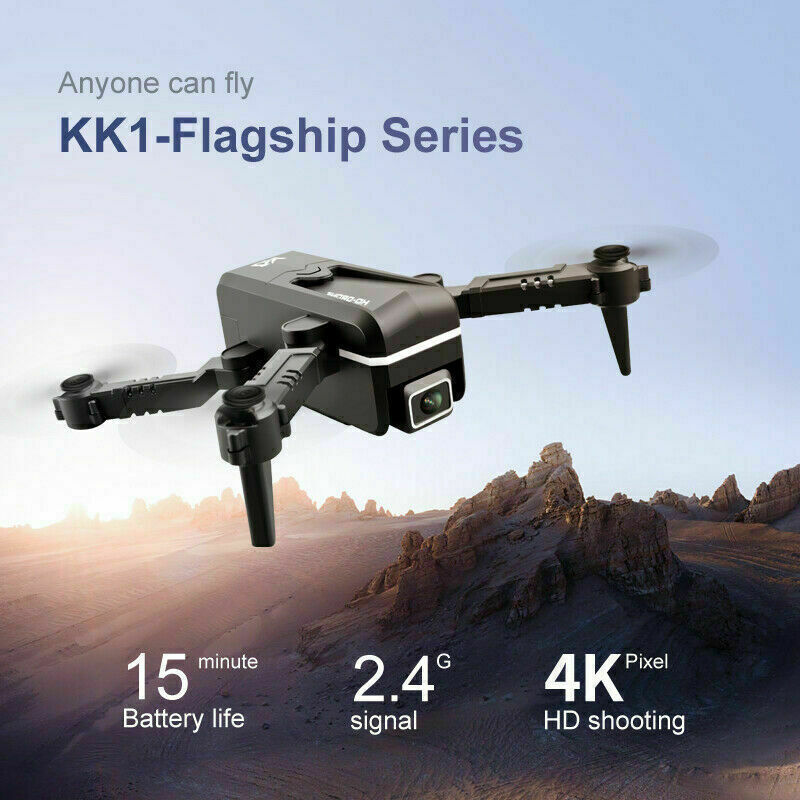 Quad Air Drone RC Drone 4K HD Dual Camera WIFI FPV KK1 2 X Battery Rc Quadcopter