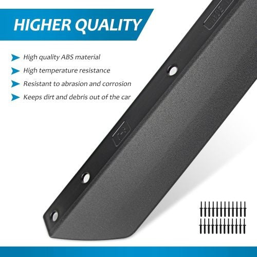 Fenders Front And Rear Fenders Compatible With 2018-2024 Je Ep Wrangler JL And JLU Unlimited Rubicon, Off-Road Wheel Fender Liner Set 4 Pcs Only Fit High Clearance Fender Flares,Not For 4XE