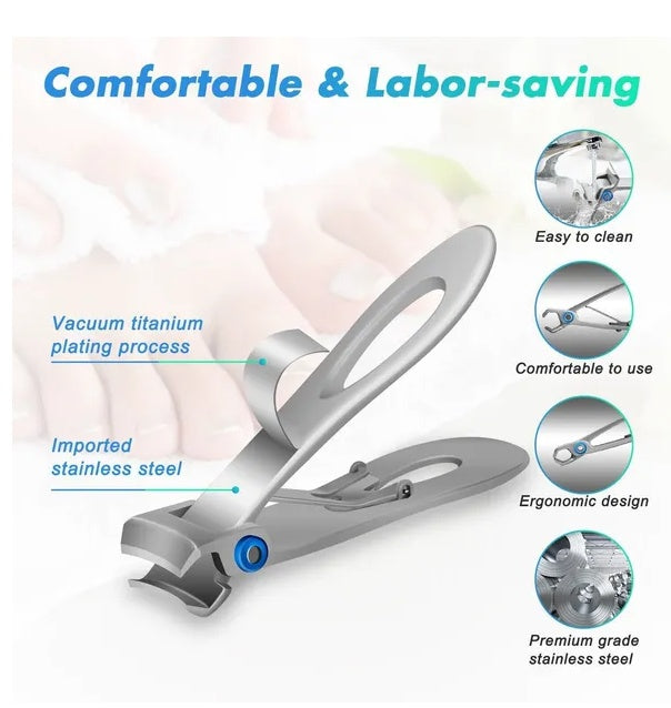 Extra Large Toe Nail Clippers For Thick Hard Nails Cutter Heavy Duty Stainless