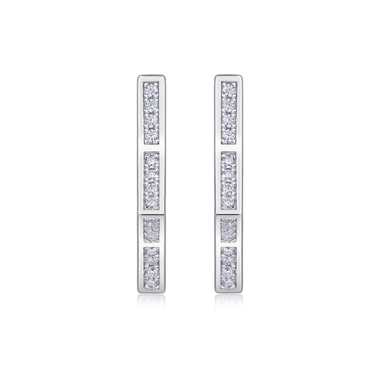 1Galaxy Wandering Diamond Set Moissanite Silver Earrings Luxury Fashion Diamond Earrings Stud Earrings Prohibit TikTok sales