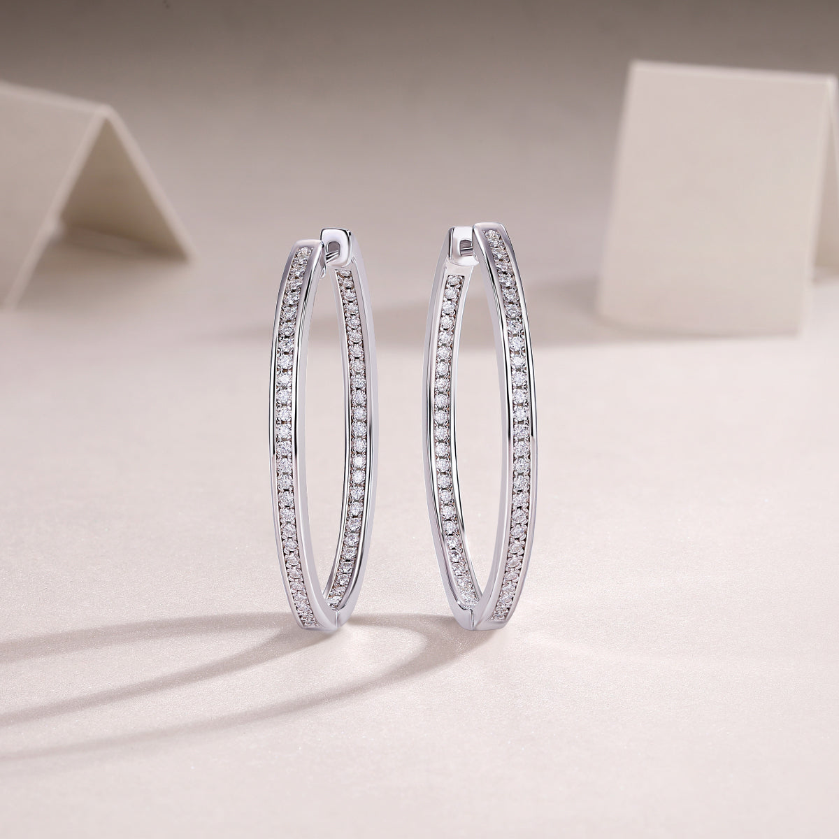 Born Female Master Luxury Fashion Diamond Earrings Stud Inlaid With Mosan Diamond Silver Jewelry