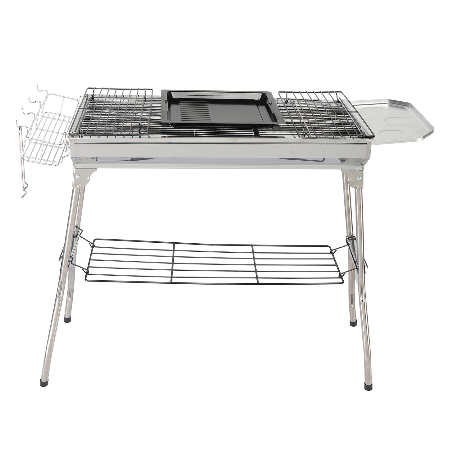 100x31x71cm Silver Stainless Steel Barbecue