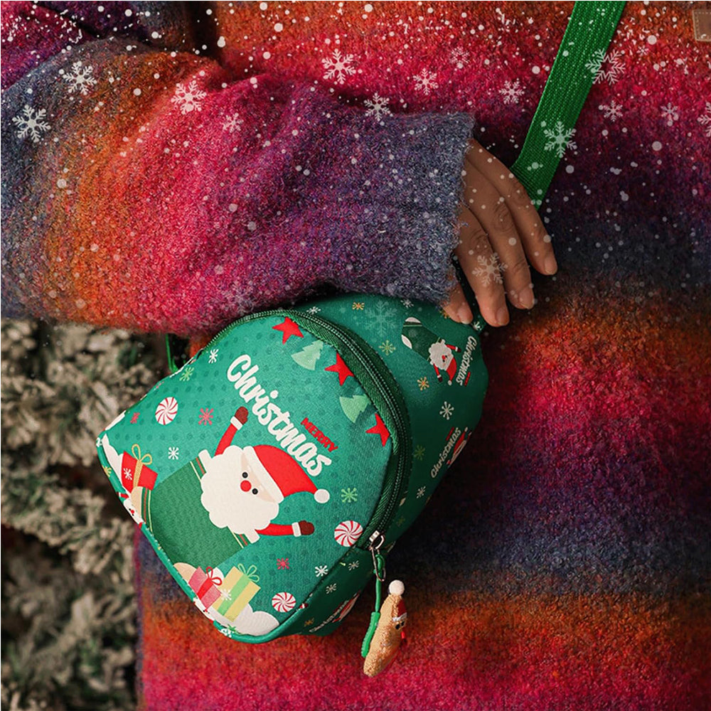 Christmas Santa Handheld Gift Bag - Festive Waterproof Gift Wrap For Holiday Presents, Perfect For Christmas Eve Apple Gift Boxes & Small Gifts