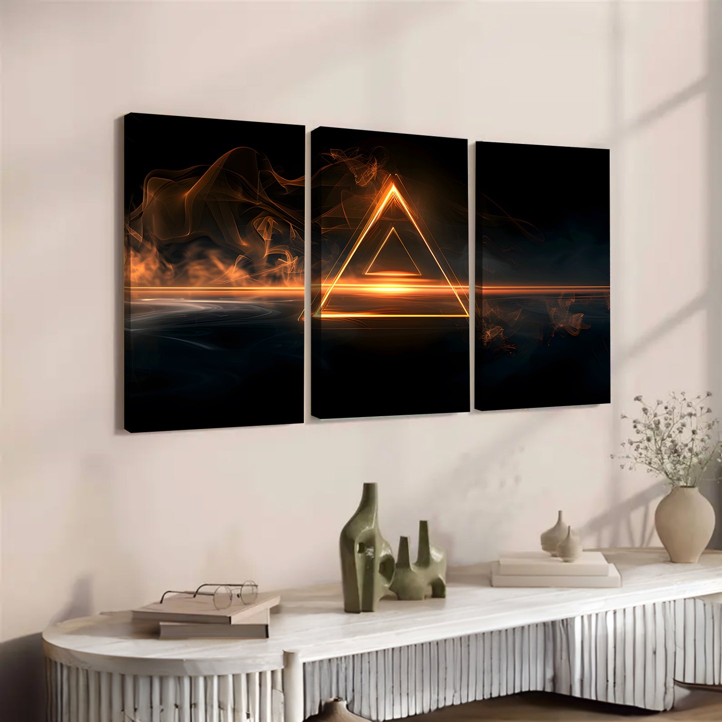 POD Customization - Modern Art Trilogy -Living Room Decoration