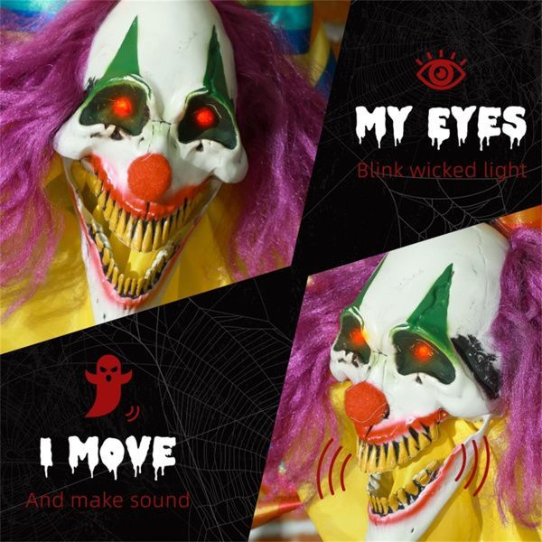 Halloween Decoration with Creepy Sound Clown