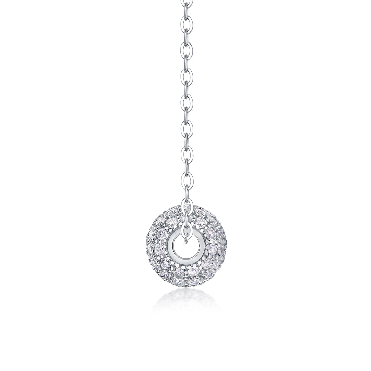 Meet At This Moment - A Fashionable And Luxurious Diamond Jewelry Pendant Set With Moissanite S925 Sterling Silver And Platinum Plating