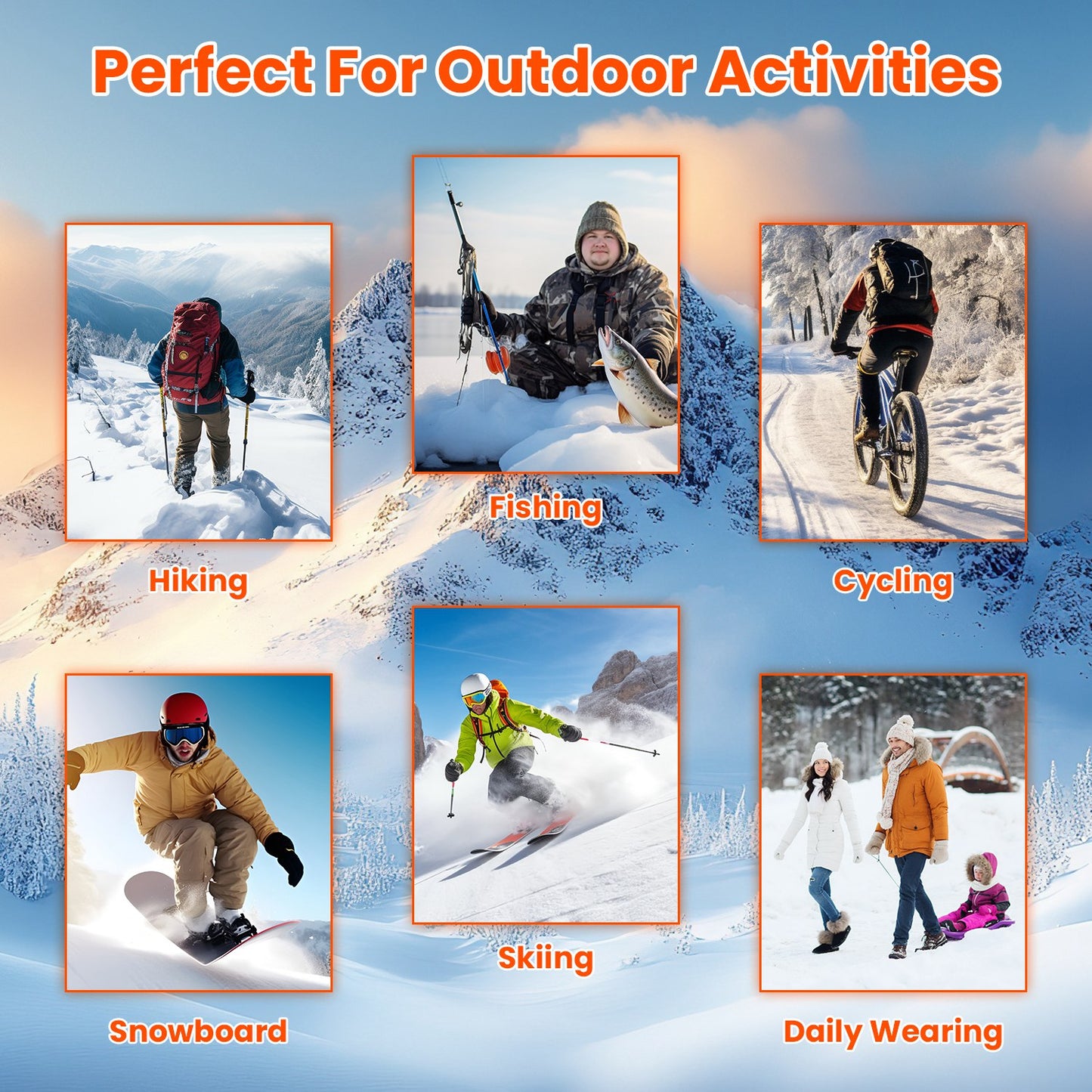 1Pc  Winter Heated Pants For Men Women With 12 Heating Zones 5V USB Powered Heating Trouser With 3 Heating Levels Machine Washable For Outdoor Winter Activities Unisex