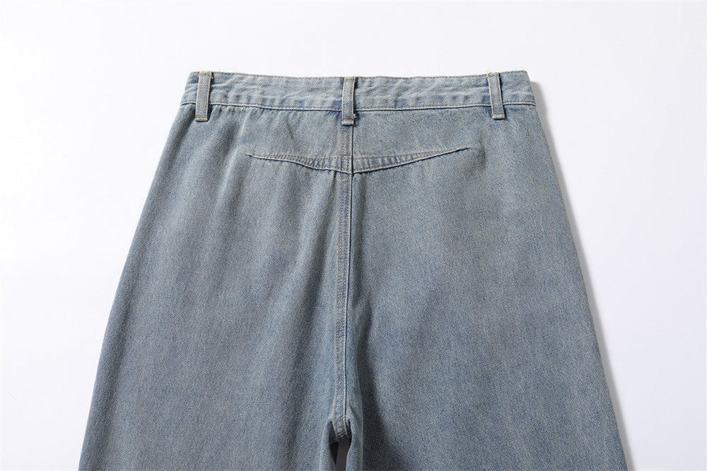 Fashion Reverse Wear Loose Jeans Men