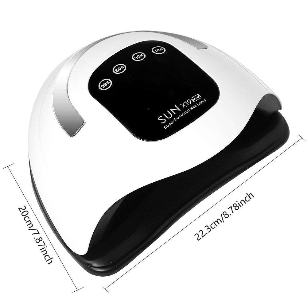 UV LED Nail Lamp, Nail Dryer For Gel Polish With 72Pcs-81Pcs Lamp Beads And Automatic Sensor 4 Timer Setting Professional Nail Art Tools