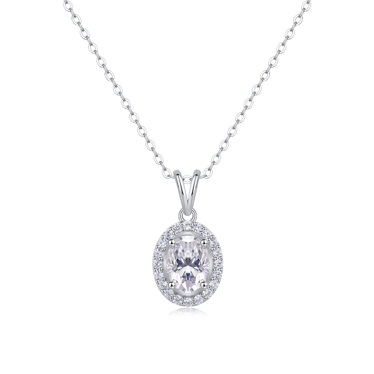 Infinite - A Fashionable And Luxurious Diamond Jewelry Pendant Set With Moissanite S925 Sterling Silver And Platinum Plating