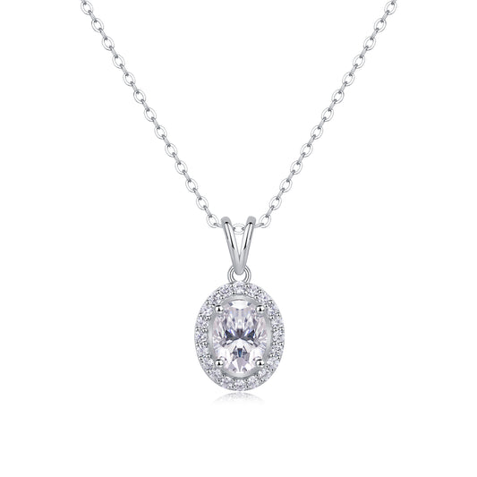 Infinite - A Fashionable And Luxurious Diamond Jewelry Pendant Set With Moissanite S925 Sterling Silver And Platinum Plating
