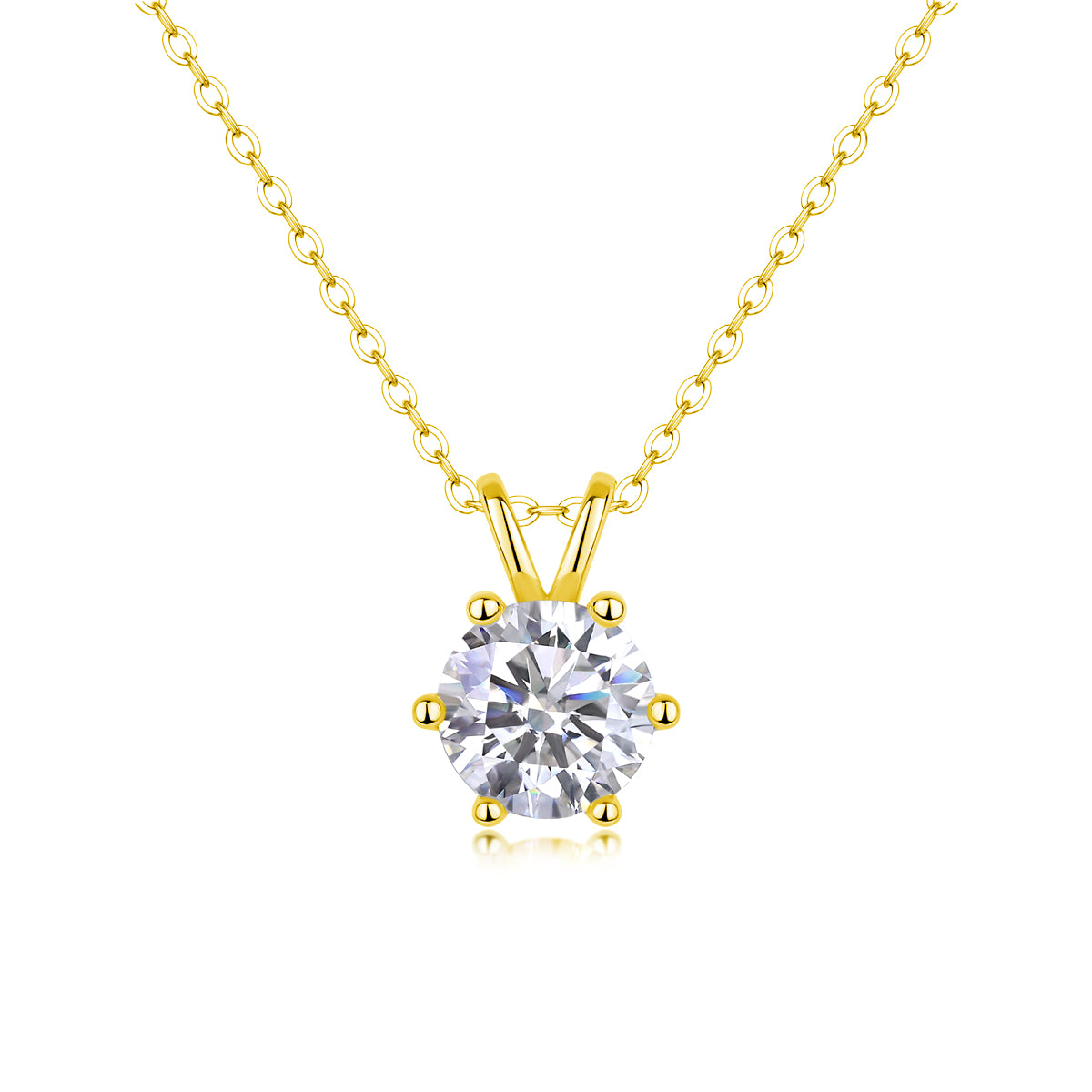 Romantic Mark - A Fashionable And Luxurious Diamond Jewelry Pendant Set With 2-carat Moissanite S925 Sterling Silver