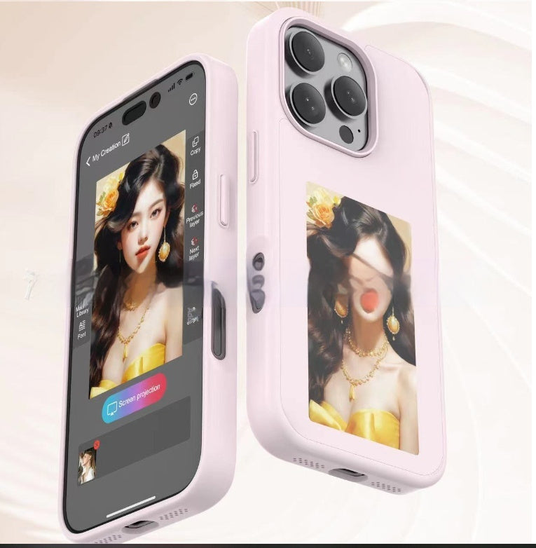 Phone Case Unlimited Screen Projection Personalized Phone Cover Battery Free New Designer Luxury Phone Case