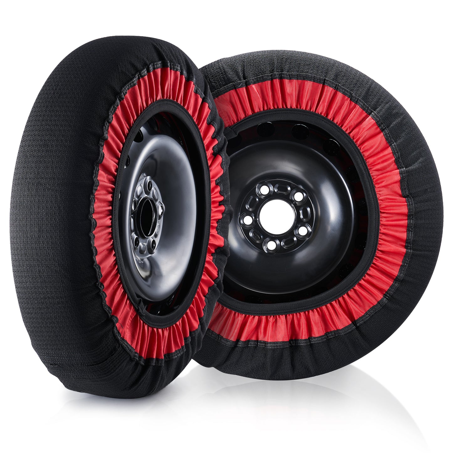 2PCS Thickened Snow Socks For Tires Snow Traction Tire Cover-Extra Large