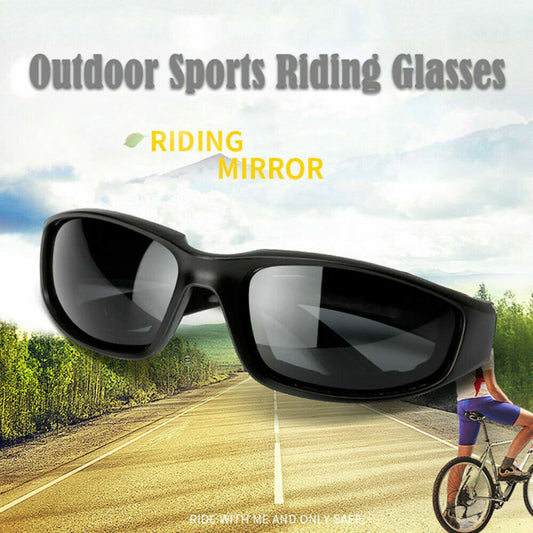 1 Pairs Motorcycle Sports Biker Riding Glasses Wind Resistant Eye Protection Sports Goggles Cycling Glasses Sunglasses Grey Color(TK/TMEU For Self-pickup)