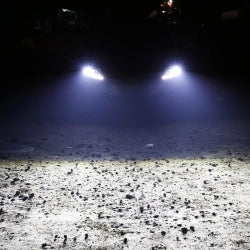 Silver Integrated Car Headlights