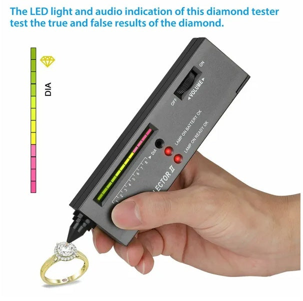 Portable Diamond Tester Selector Illuminated Jewelry Gemstone Testing Tool Kit